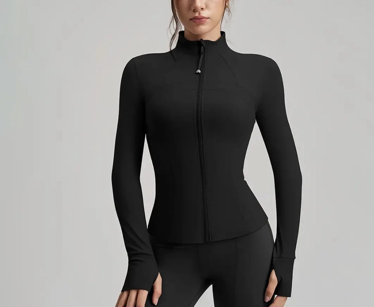 Slim Fit Long Sleeve Yoga Jacket