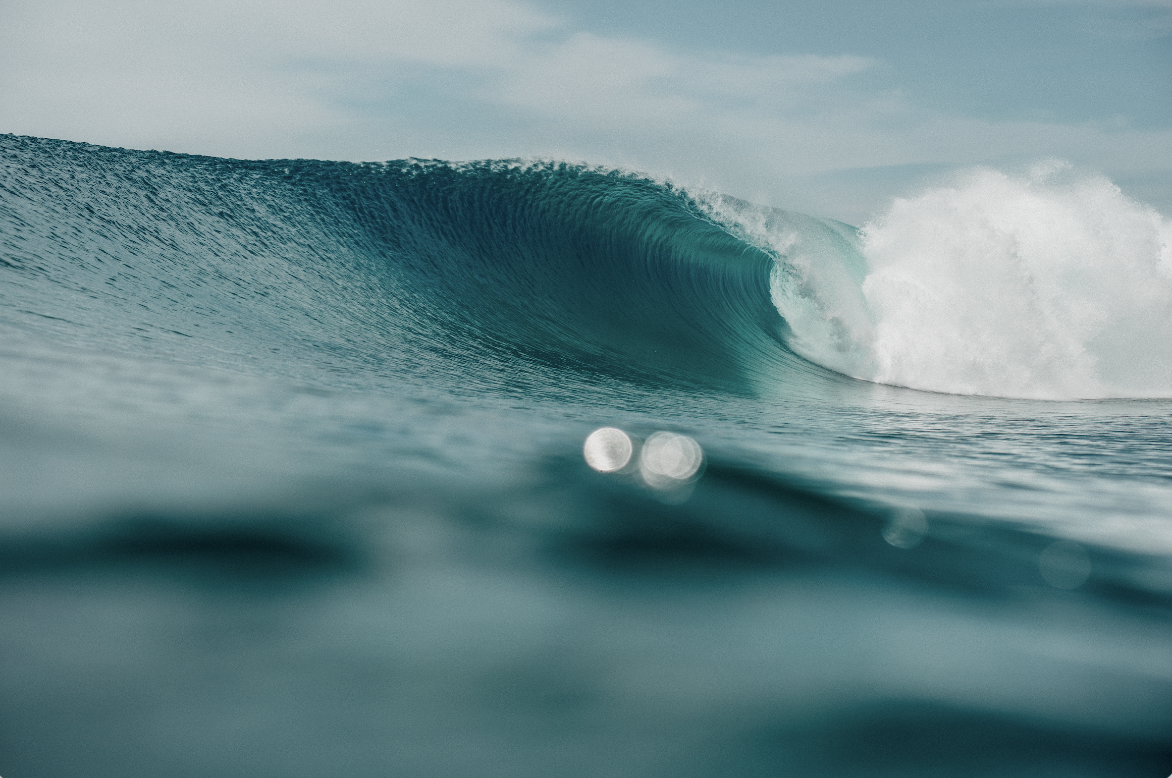 Emerald Barrel – In-Water Surf Photography Print