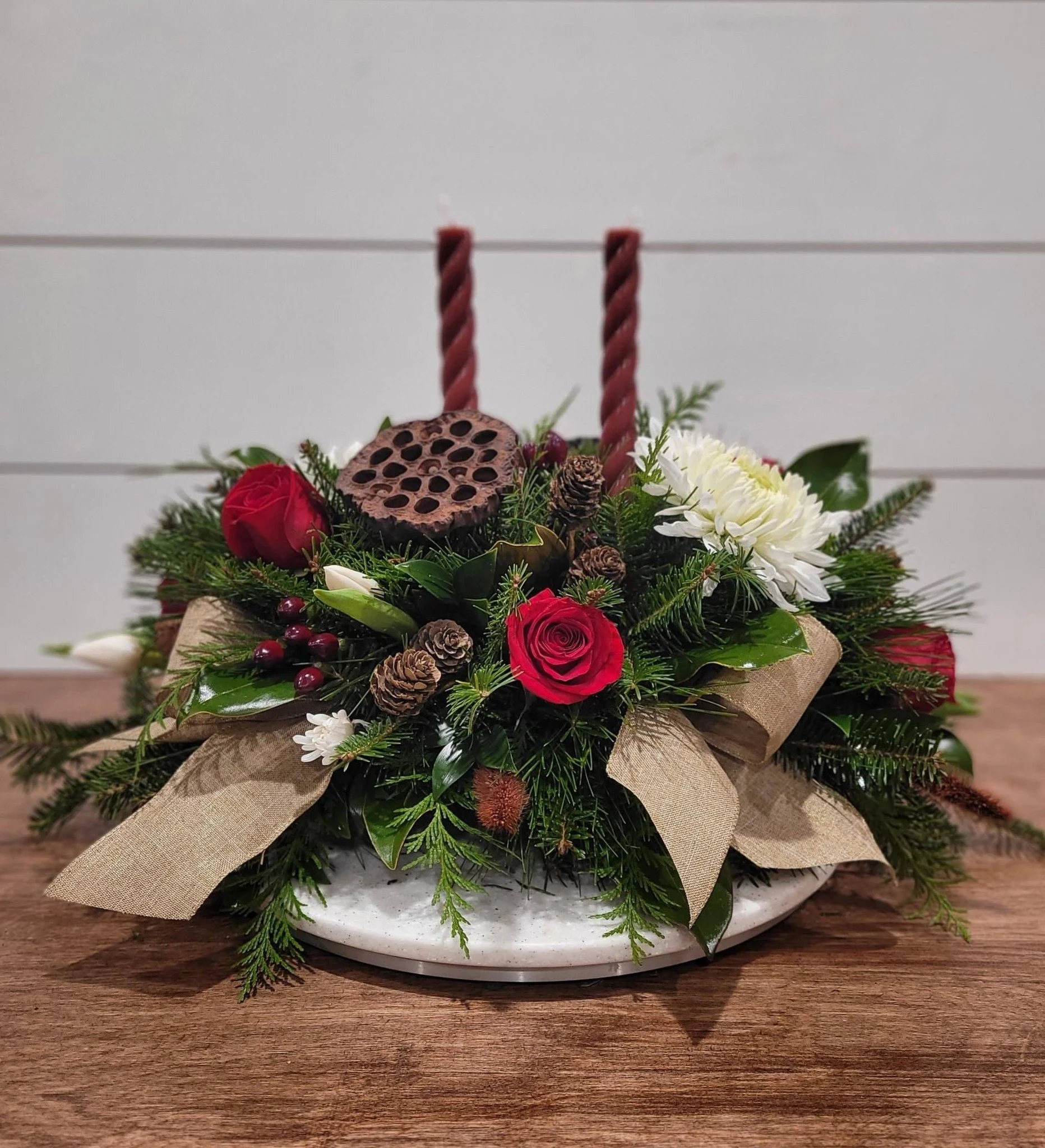 Seasonal centerpiece     $70+