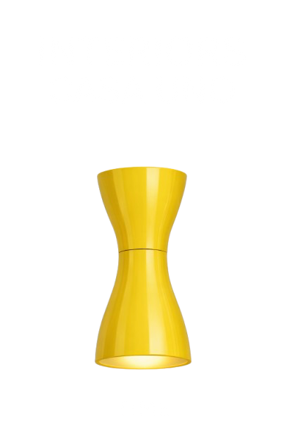 A yellow trophy cup with the words 'INTERIOR PASS AND GO' written above in distorted, stylized black font.