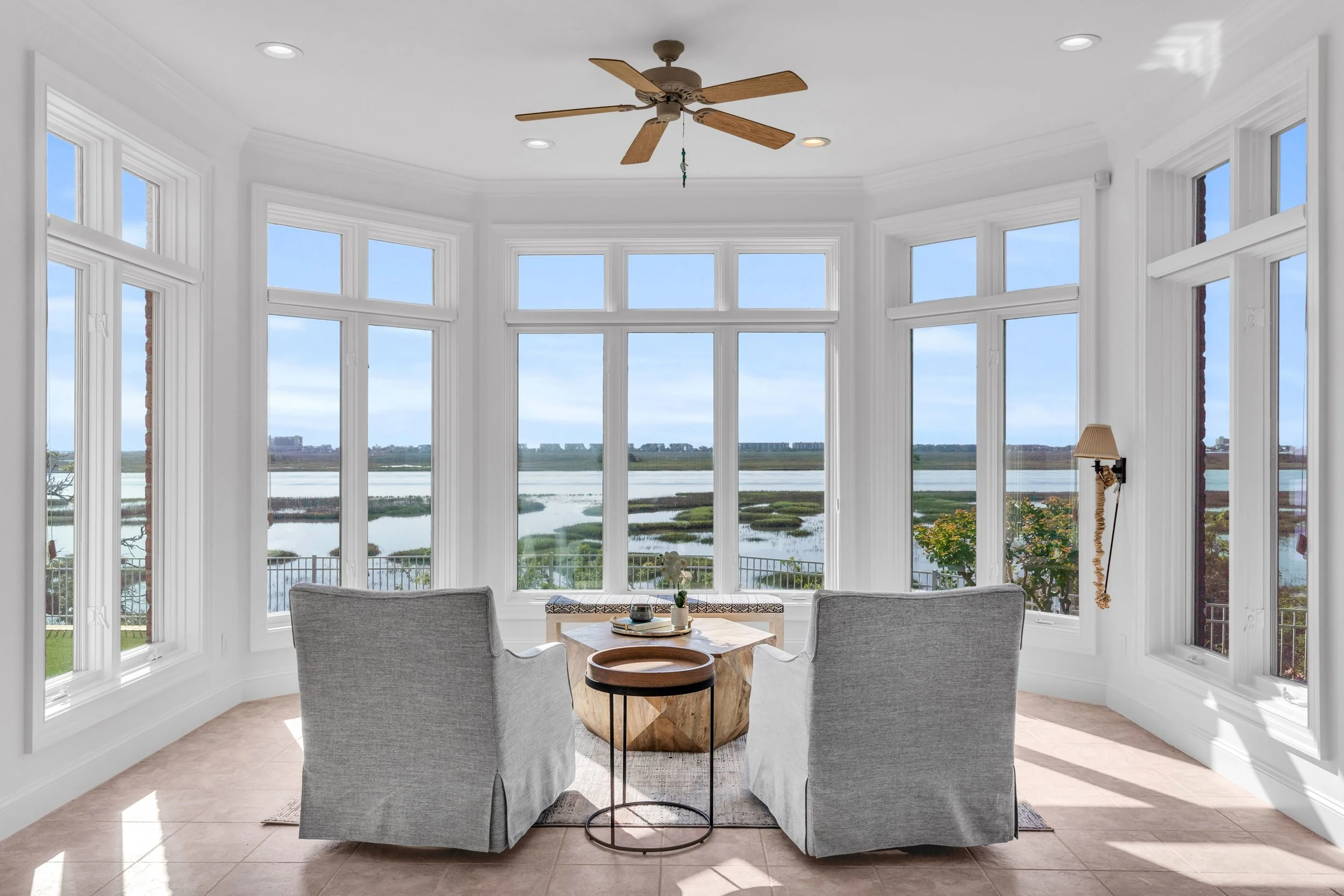 Seating Nook Looking Out Towards Intracoastal Wilmington NC
