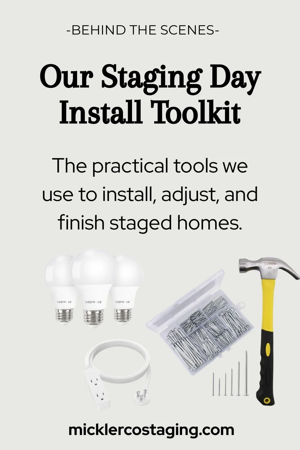 home staging installation toolkit real stagers use