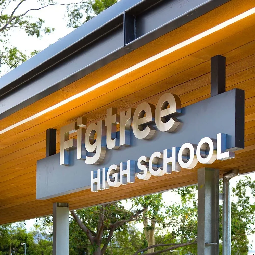 figtree-high-school-suspended-fabricated-stainless-steel-letter-sign.webp