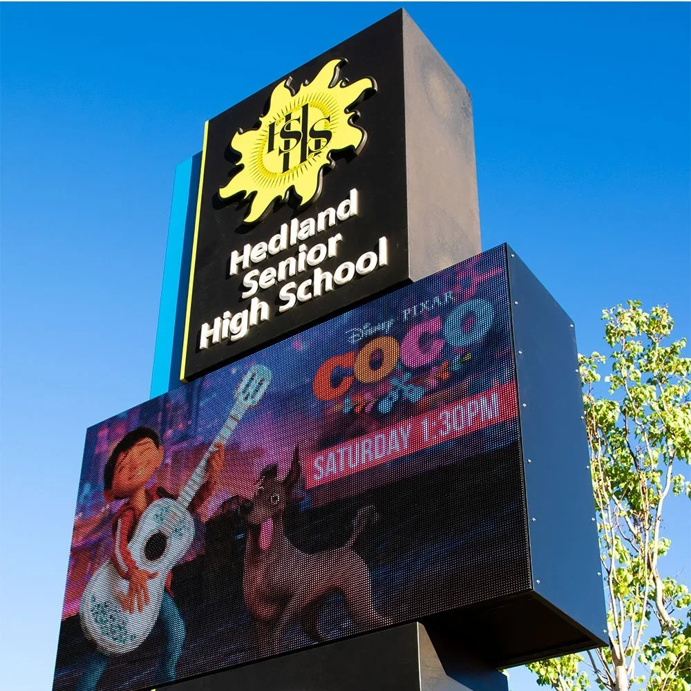 hedland-senior-high-school-and-matt-dann-theatre-cinema-electronic-message-centre-sign-wa.webp