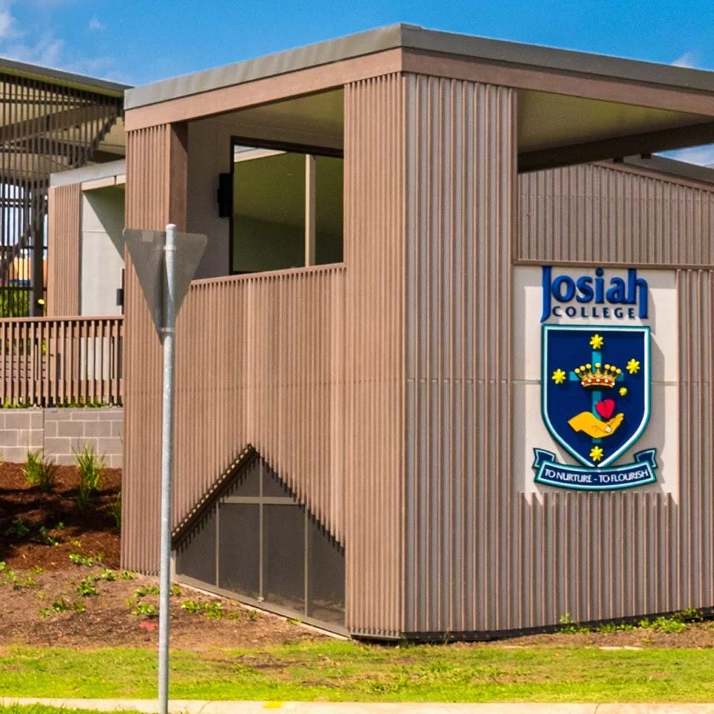josiah-college-wall-logo-crest-signage.webp