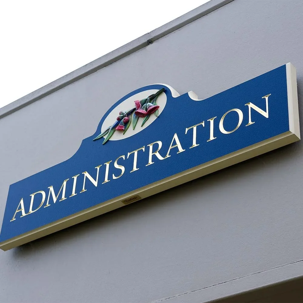 kirkbrae-aged-care-administration-wall-sign.webp