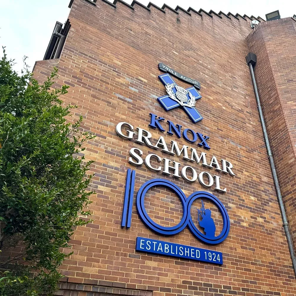 knox-grammar-school-centenary-anniversary-building-letter-signage.webp