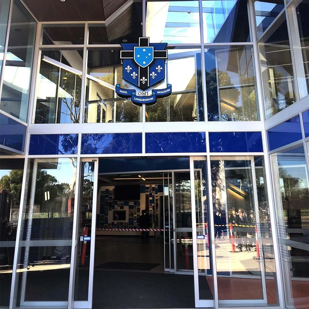 mazenod-college-mulgrave-administration-crest-signage.webp