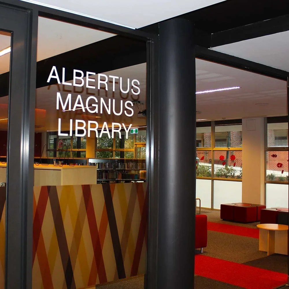 siena-college-camberwell-albertus-magnus-library-sign-decal.webp