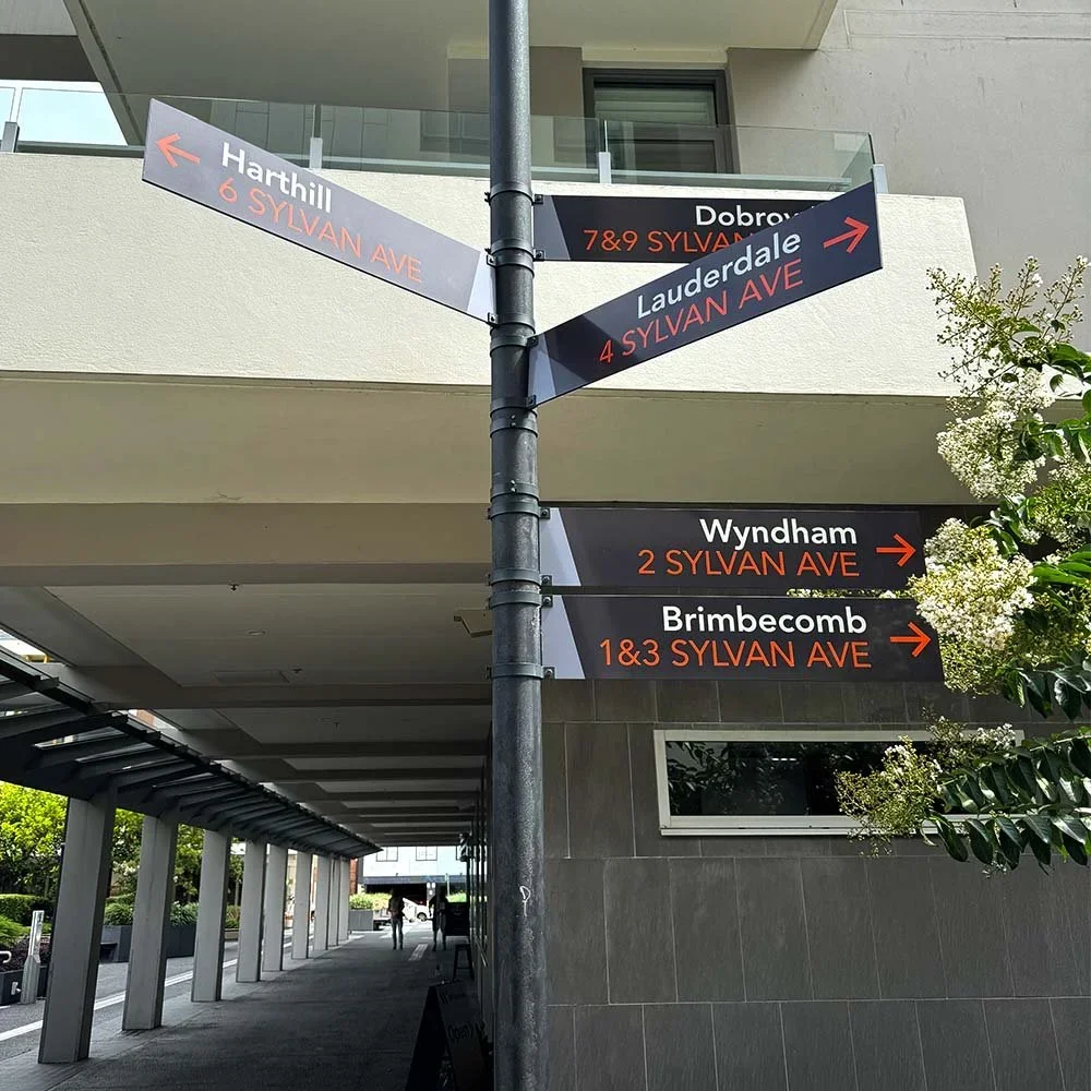 the-village-balgowlah-street-pole-blade-wayfinding-signs.webp