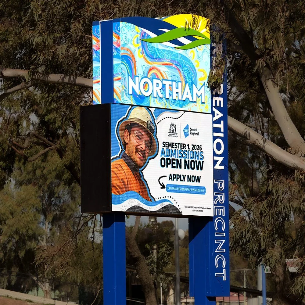 northam-recreation-centre-electronic-notice-board-post-sign-western-australia.webp