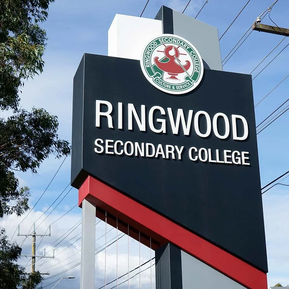 ringwood-secondary-college-entrance-ID-branding-sign-victoria.webp