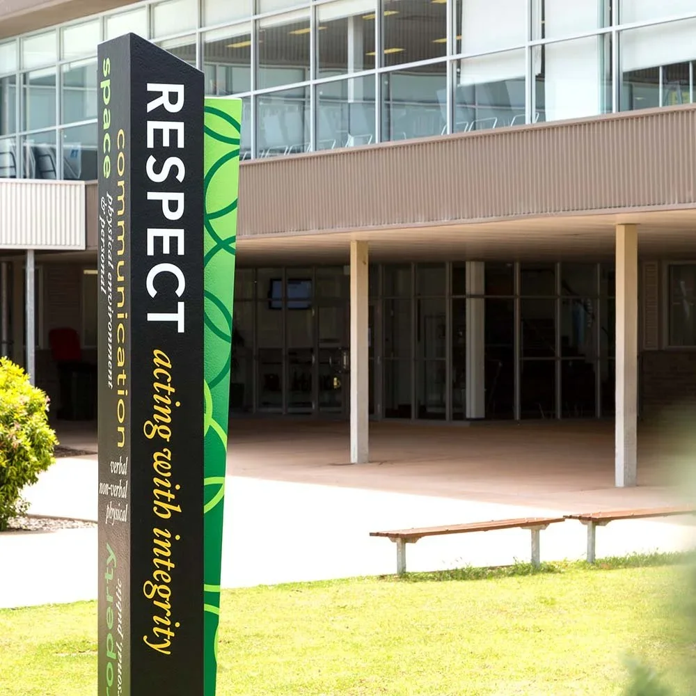 roma-mitchell-secondary-college-respect-pillar-totem-sign.webp