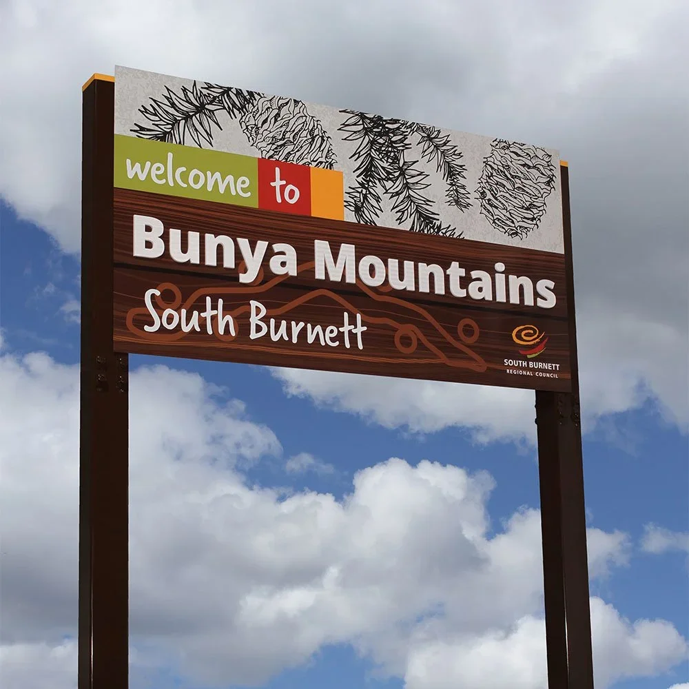 south-burnett-regional-council-welcome-to-bunya-mountains-frangible-entry-sign.webp