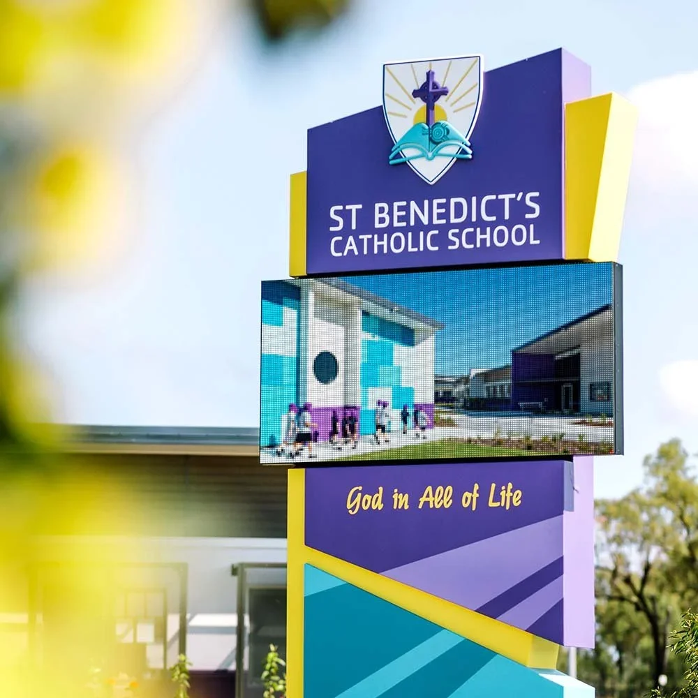 st-benedicts-catholic-school-shaw-notice-board-sign-townsville.webp