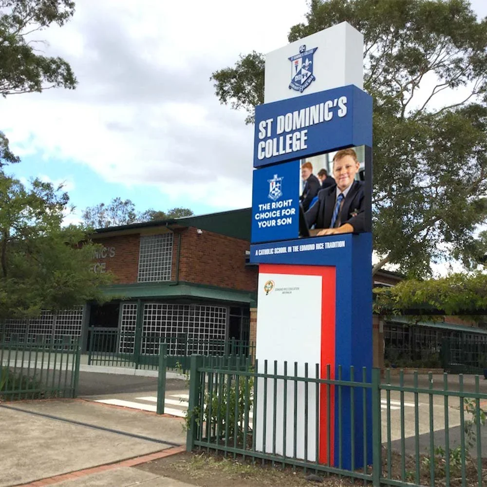 st-dominics-college-electronic-pylon-sign.webp