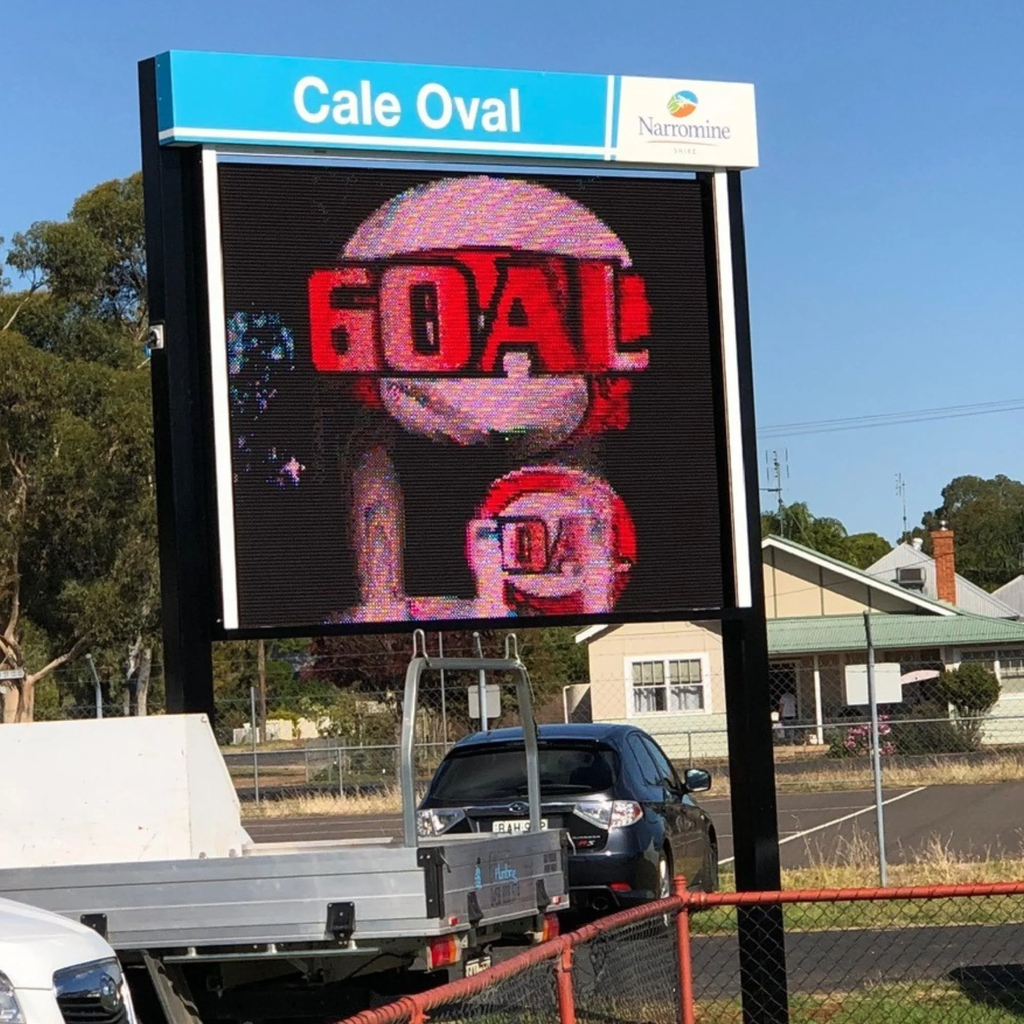Cale Oval Scoreboard