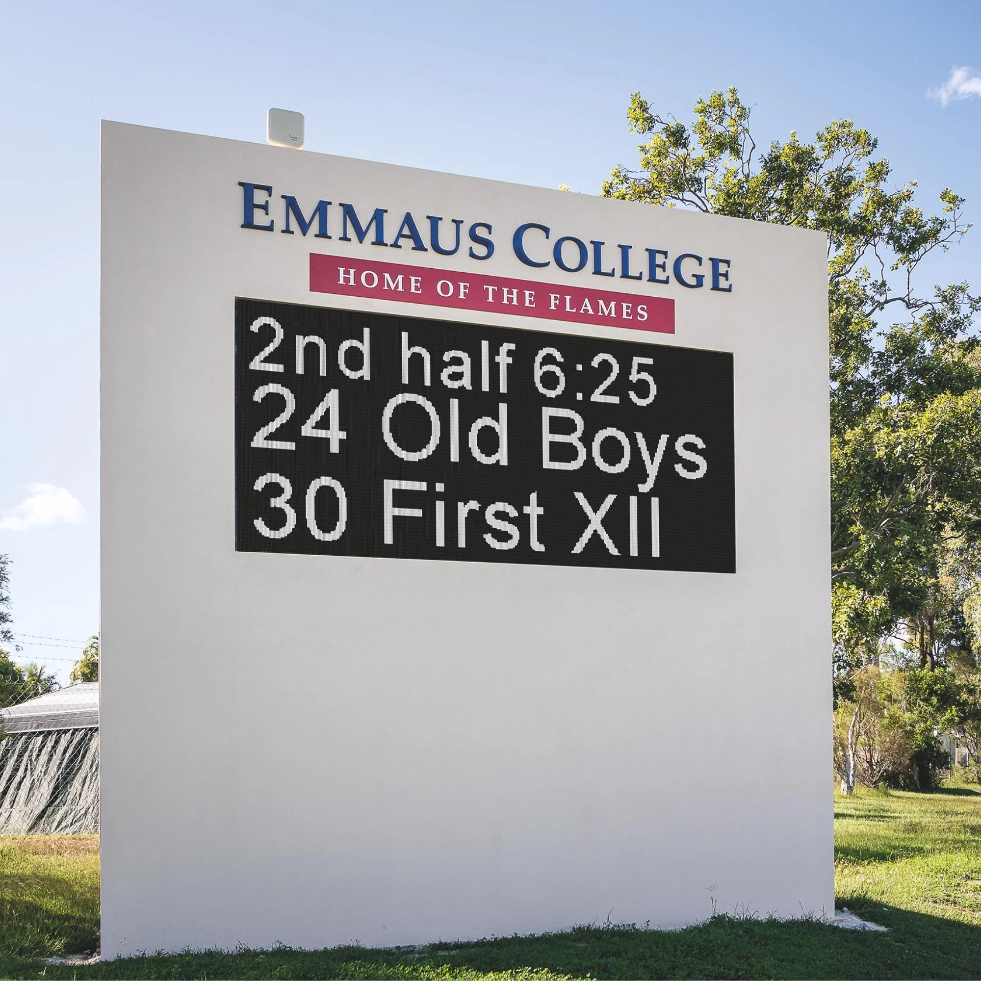 Emmaus College Scoreboard