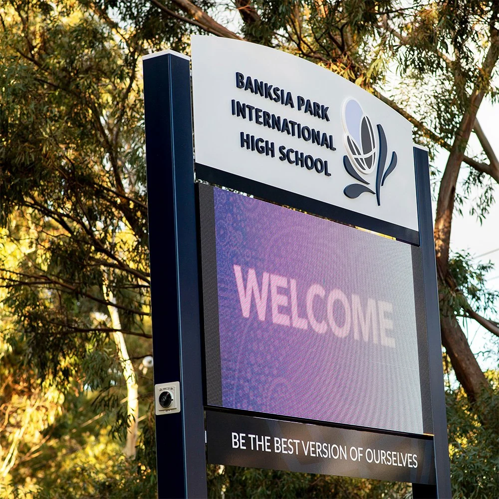 Banksia Park International High School LED Sign