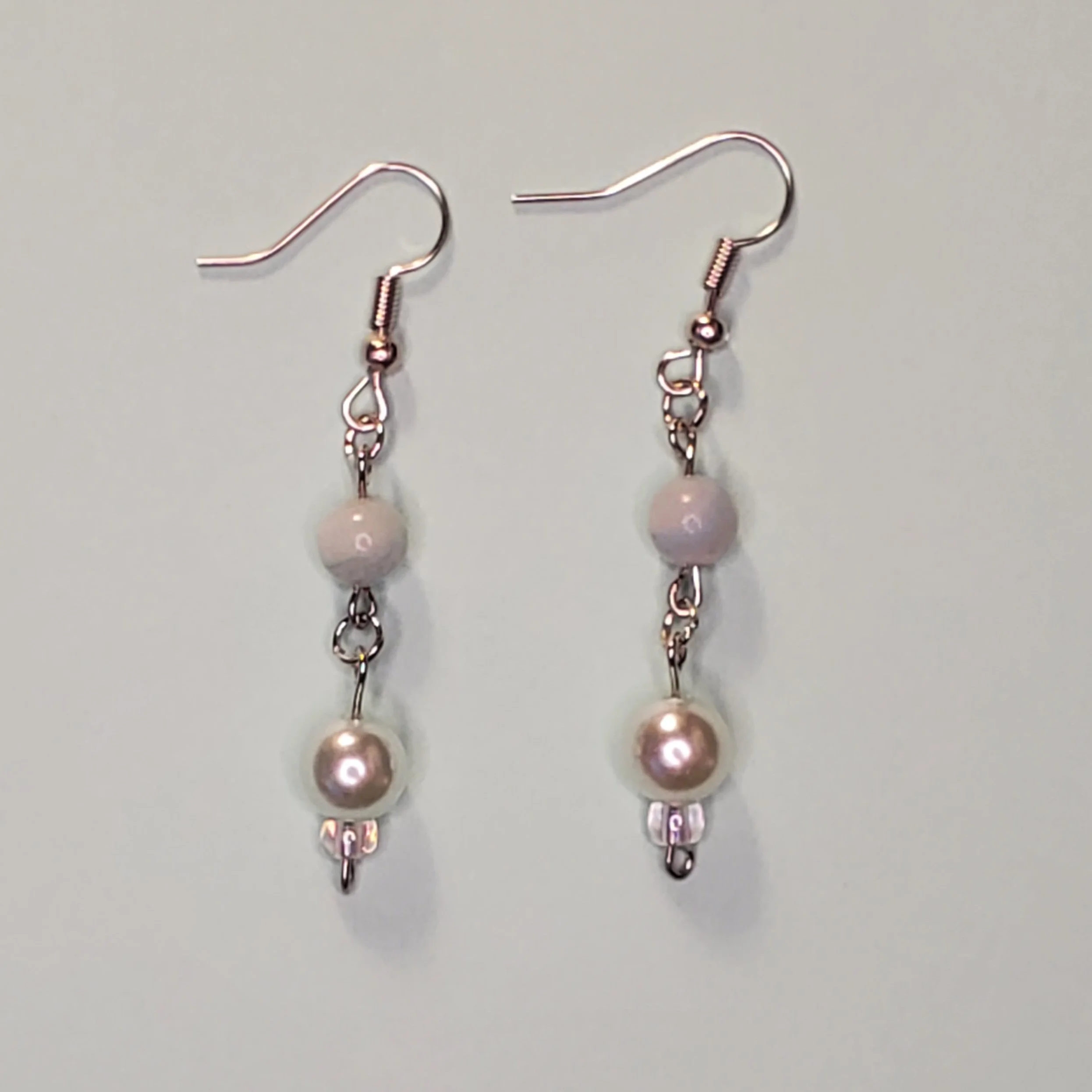 Blue Beaded Earrings