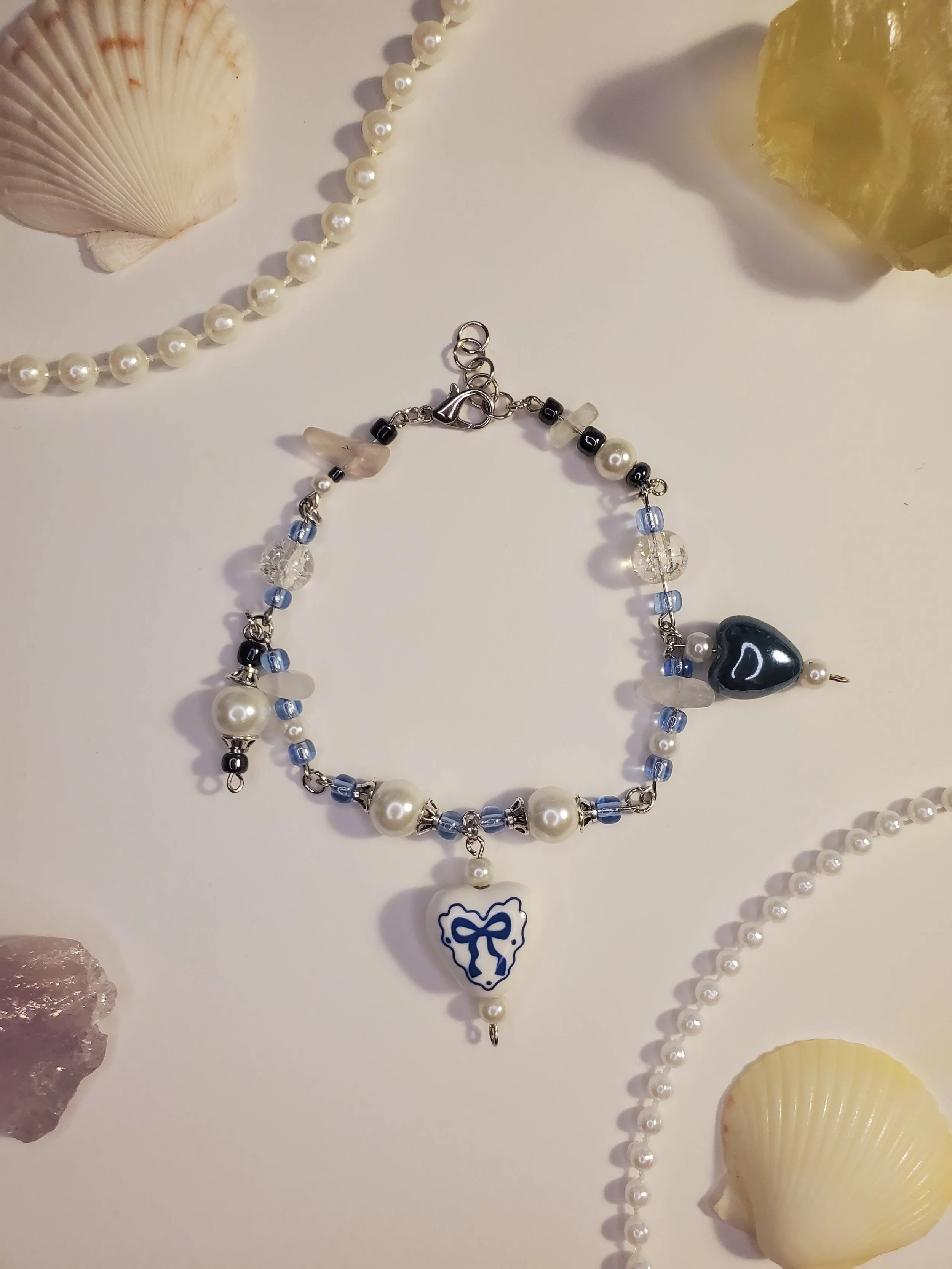 Beaded Heart Bracelet