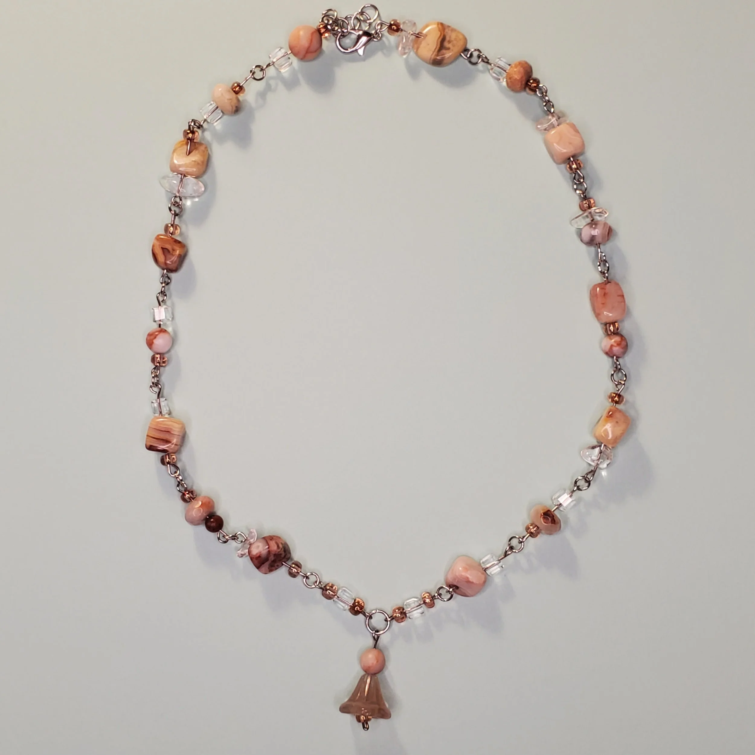 Flower Agate Necklace