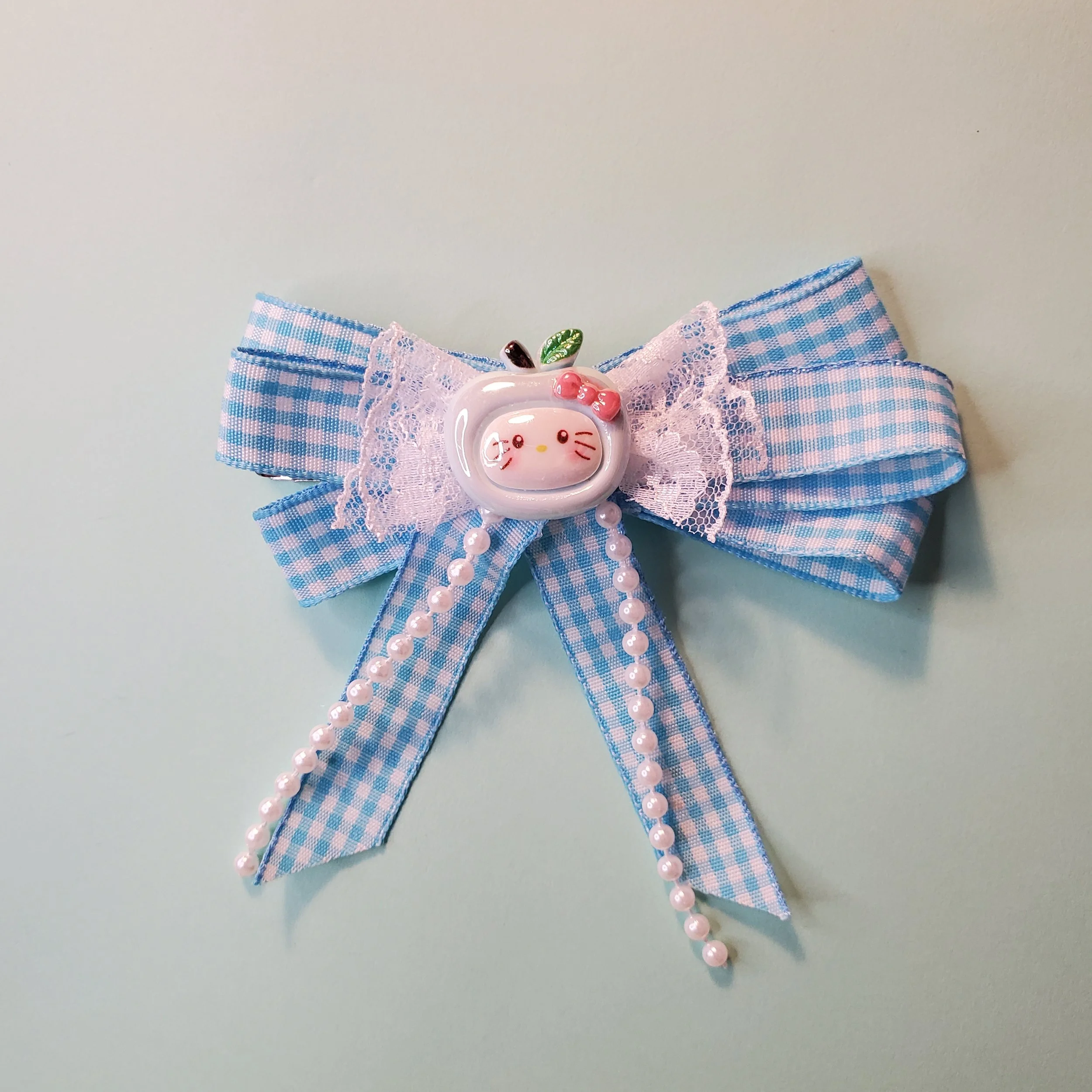 Gingham Hello Kitty Bow
