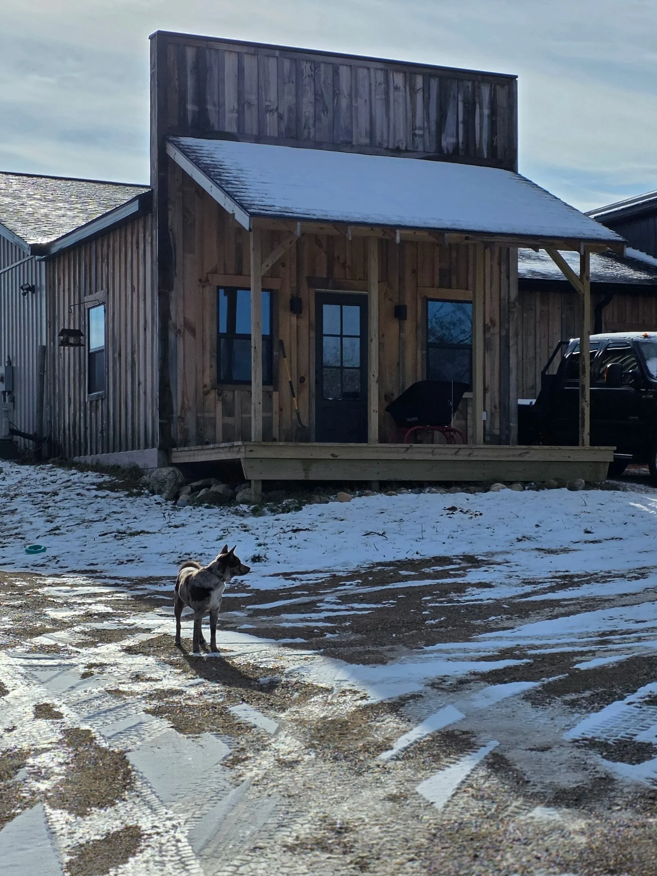 A small tack shop addition with a big western feel built by Oakland construction became the hub of leather work and tack cleaning at Wild L ranch.