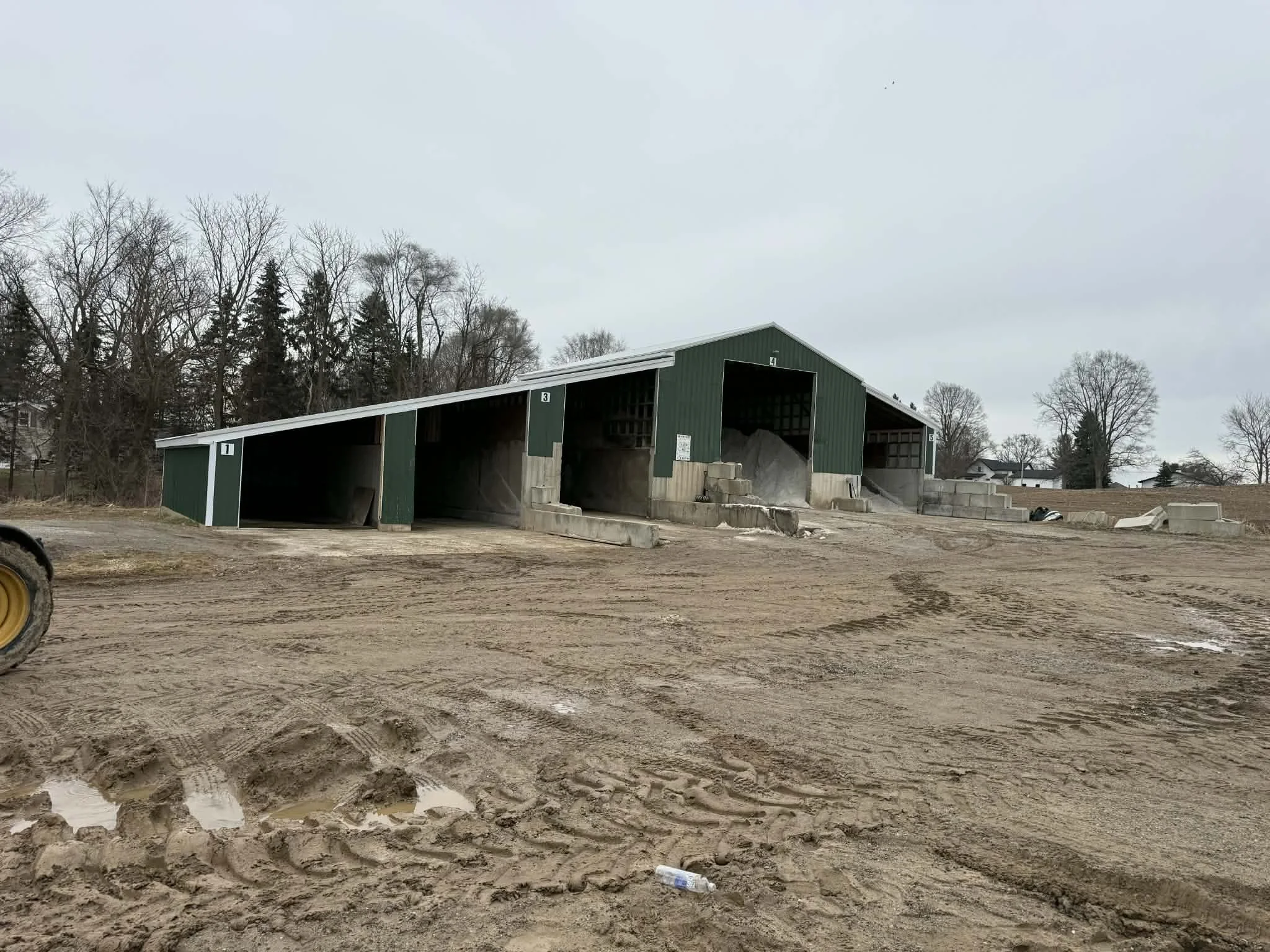 Rebuilding a major roof renovation on this agricultural barn project with Oakland Construction.