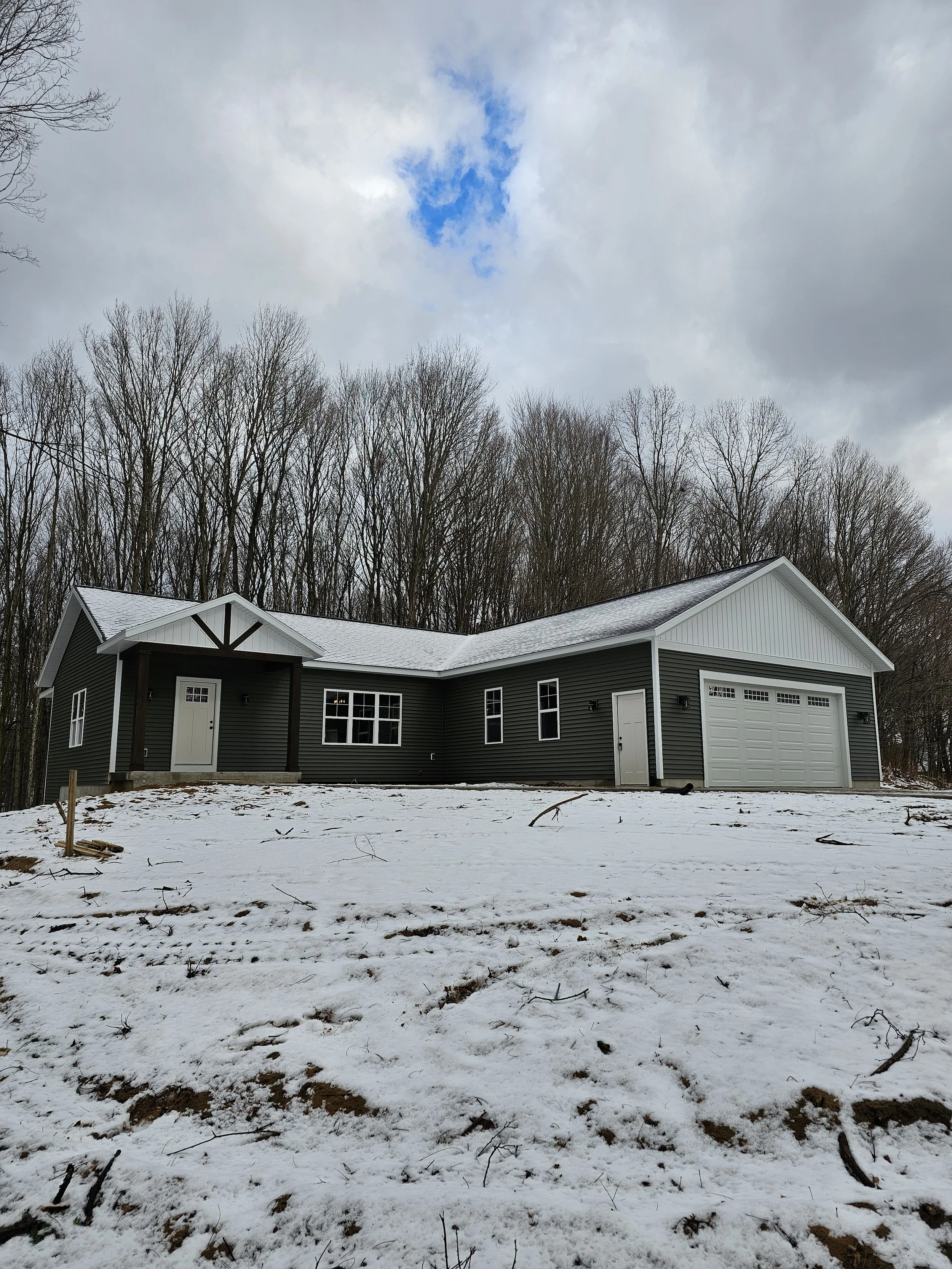 New Custom residential construction designed and built by Oakland construction.