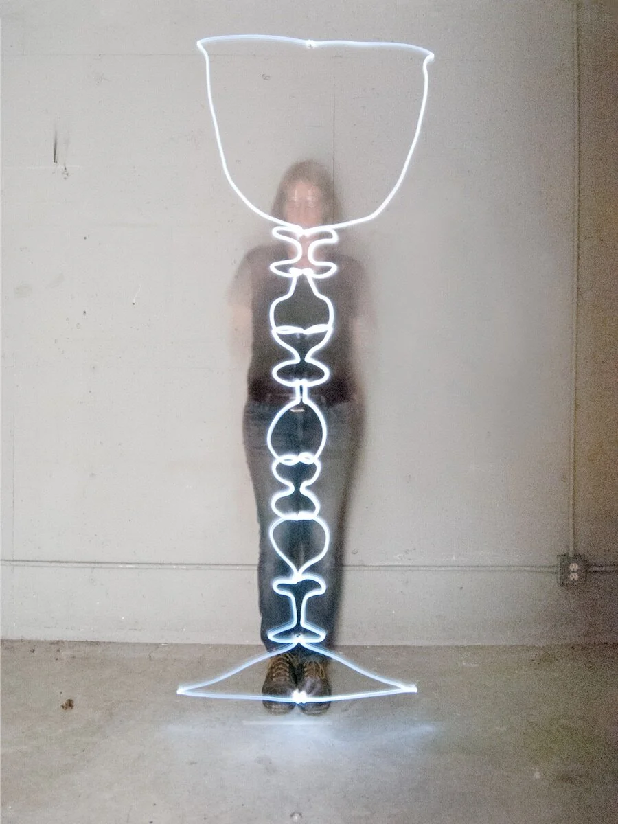 Plate 44 (Goblet with multipart stem),2019, digital print on Aluminum Dibond 30" x 40"