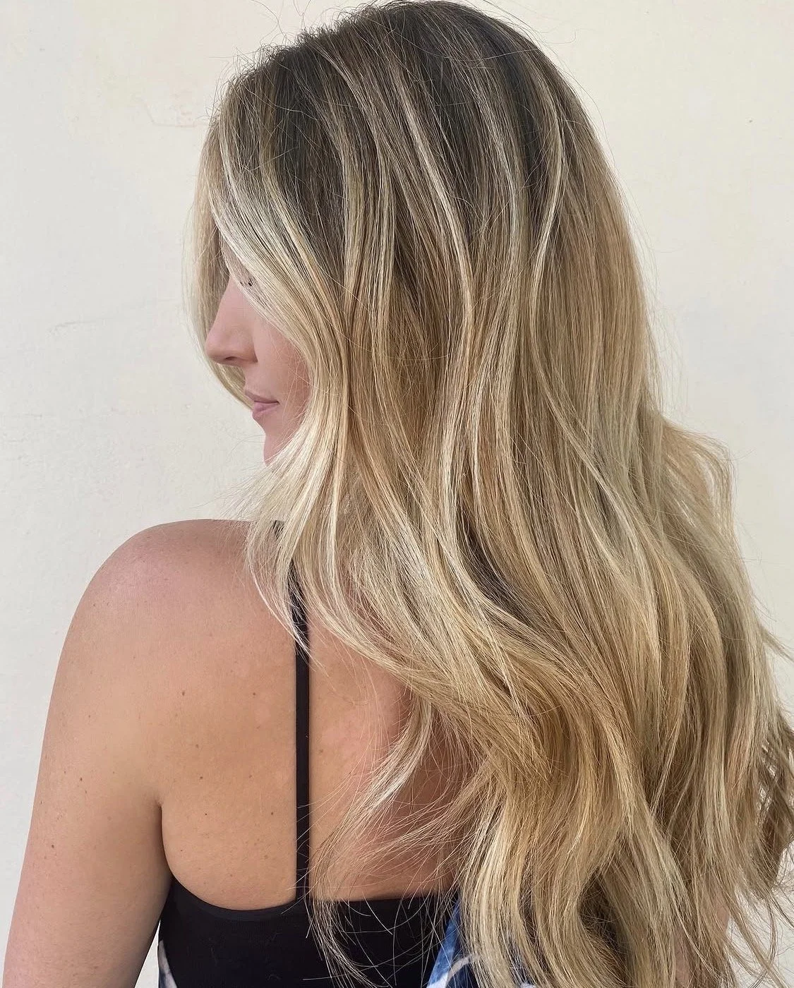 Lived in blonde balayage by Chelsea Fishburn at Sienna House Austin.