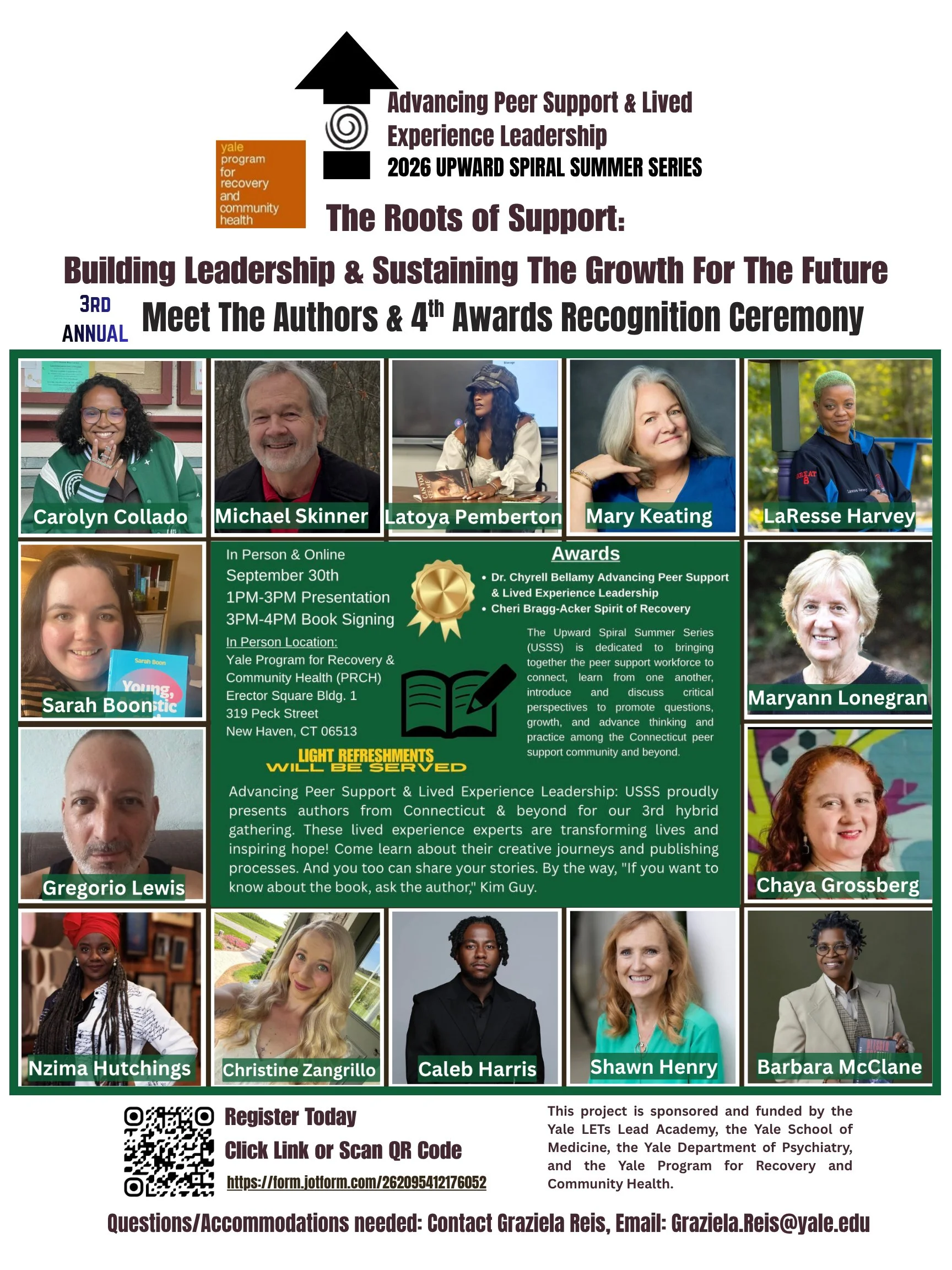 Meet the Authors - Yale University - Advancing Peer Support & Lived Experience Leadership
