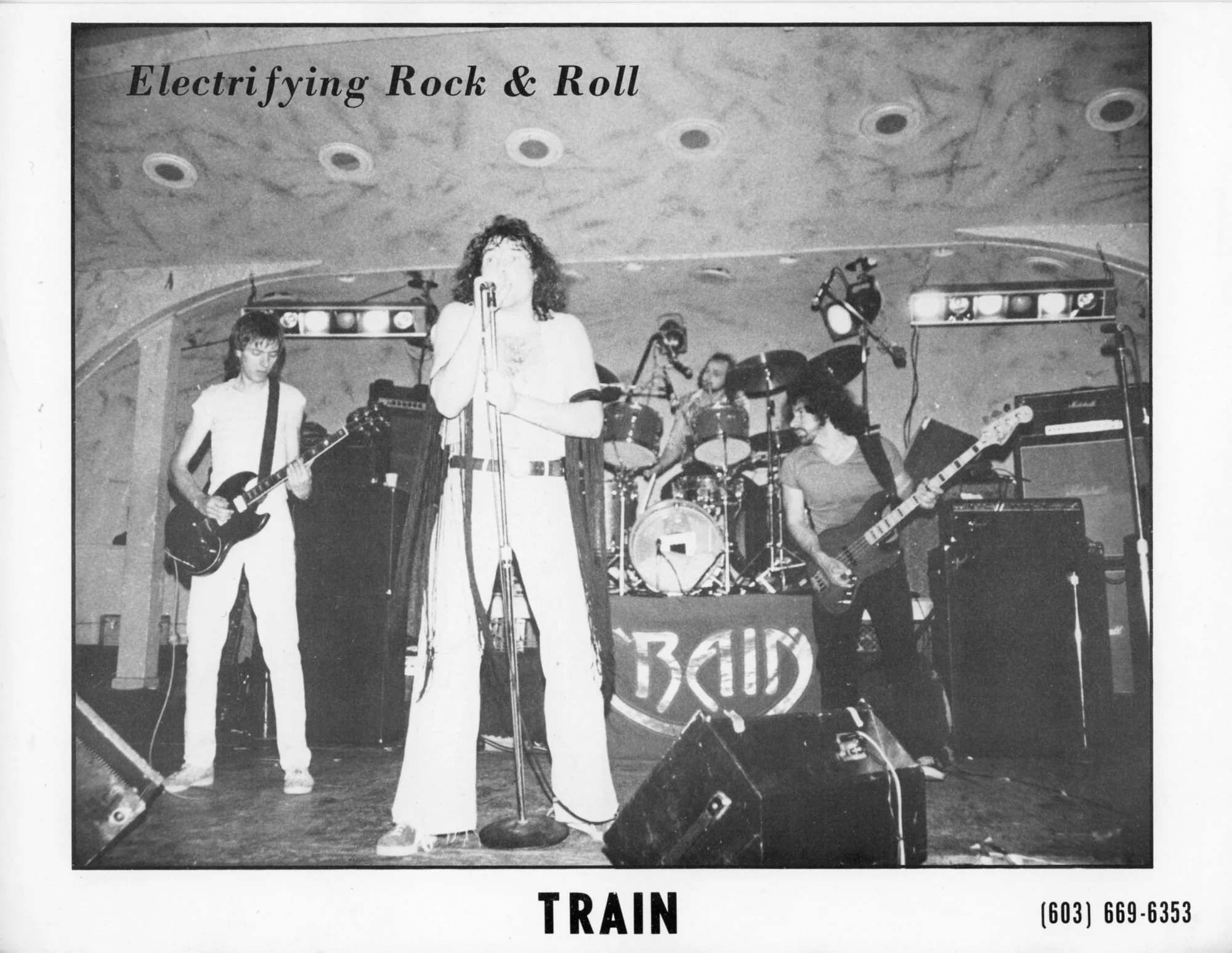 Train, Mr C's Rock Palace, Lowell, MA 1979
