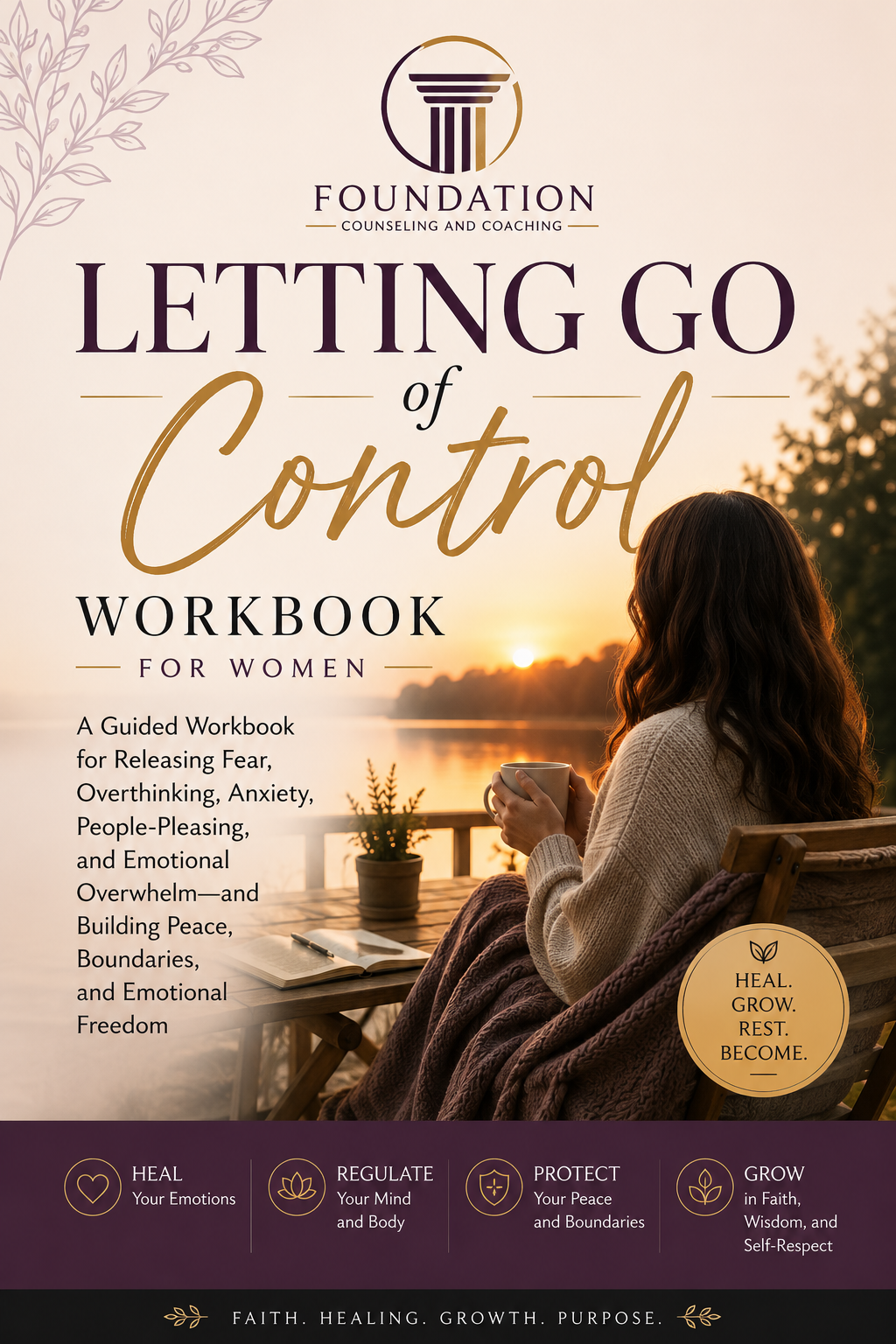 PDF: LETTING GO OF CONTROL WORKBOOK FOR WOMEN Releasing Anxiety, Overthinking, Fear, Emotional Exhaustion, and the Pressure to Hold Everything Together