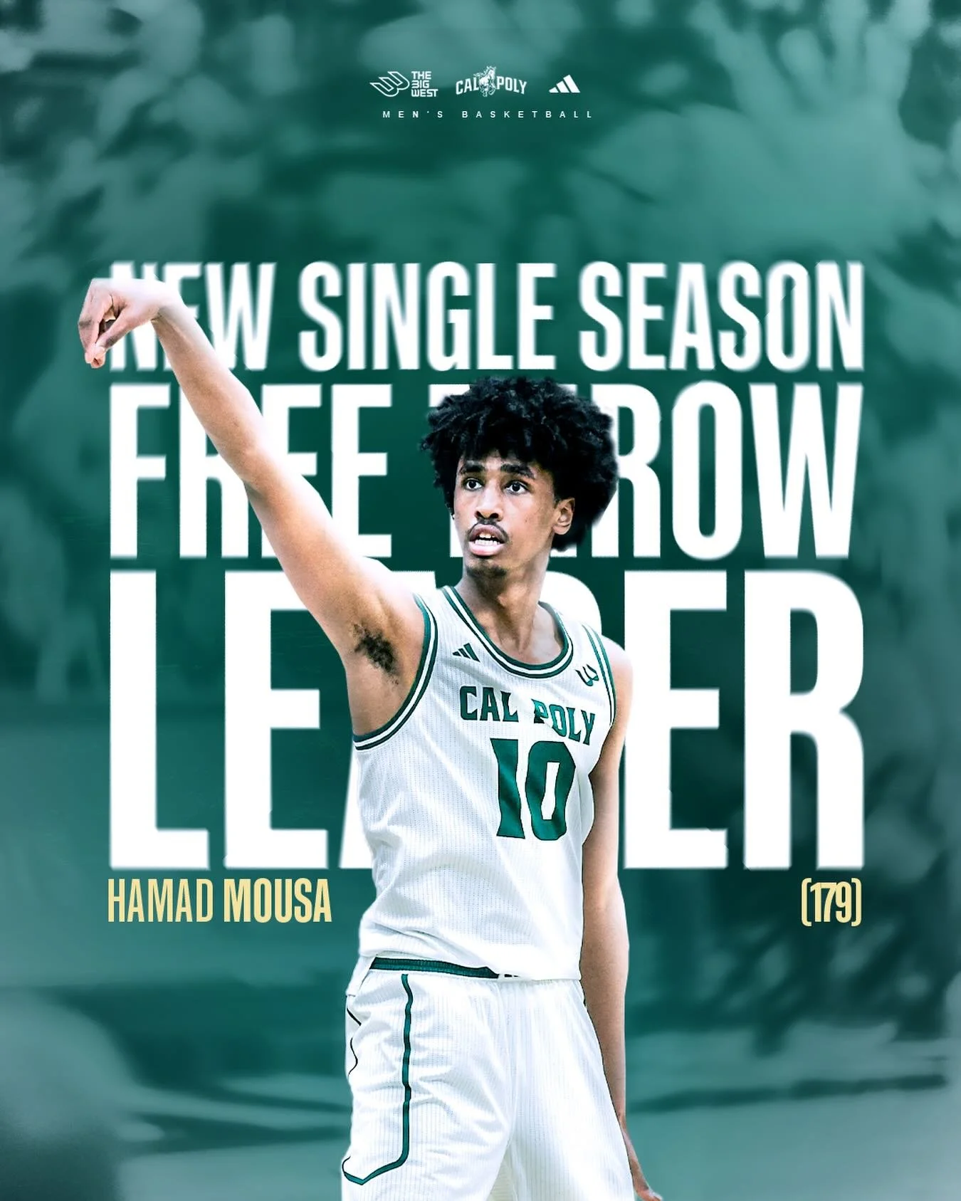 𝑹𝑬𝑪𝑶𝑹𝑫 𝑩𝑹𝑬𝑨𝑲𝑬𝑹

@hamad10mousa just broke the single season program record for free throws made with 180👏

#RideHigh