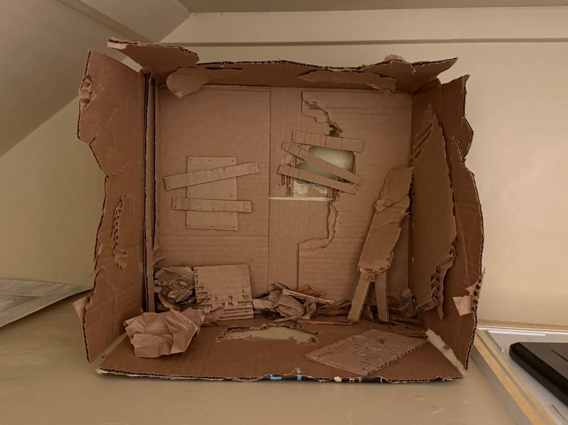 This was our first project for the class, we were given a word, mine being decrepit, and then had to design a model to showcase this word so the rest of the class could guess.