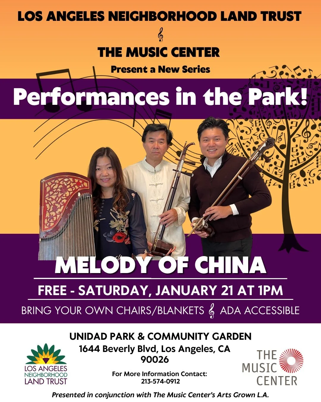 Announcing Performances in the Park Series