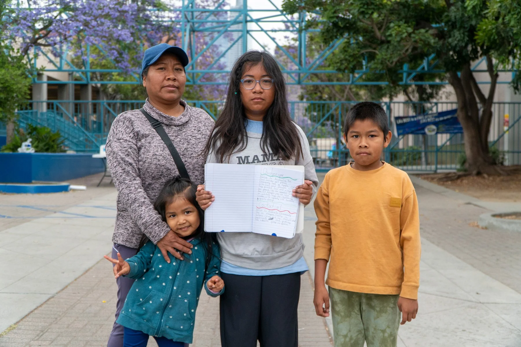 Photo of family at Esperanza Elementary