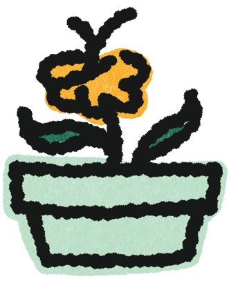 Illustration of potted plant