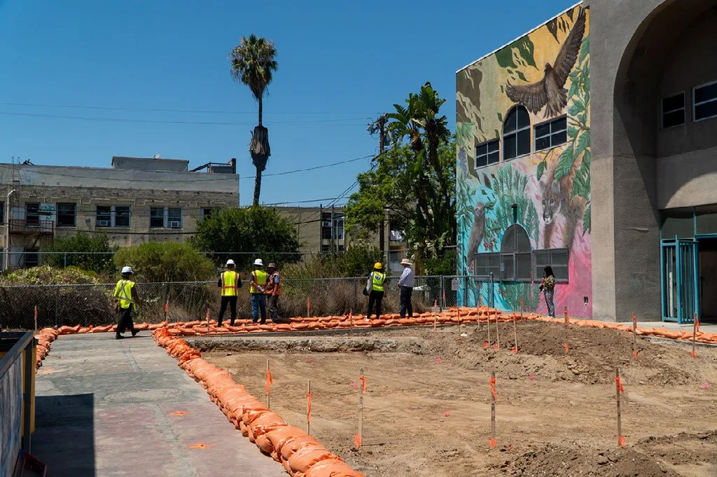 Photo of construction site of Esperanza renovation