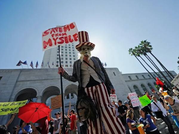 Occupy LA 2011 at Grand Park. Photo courtesy of Business Insider.
