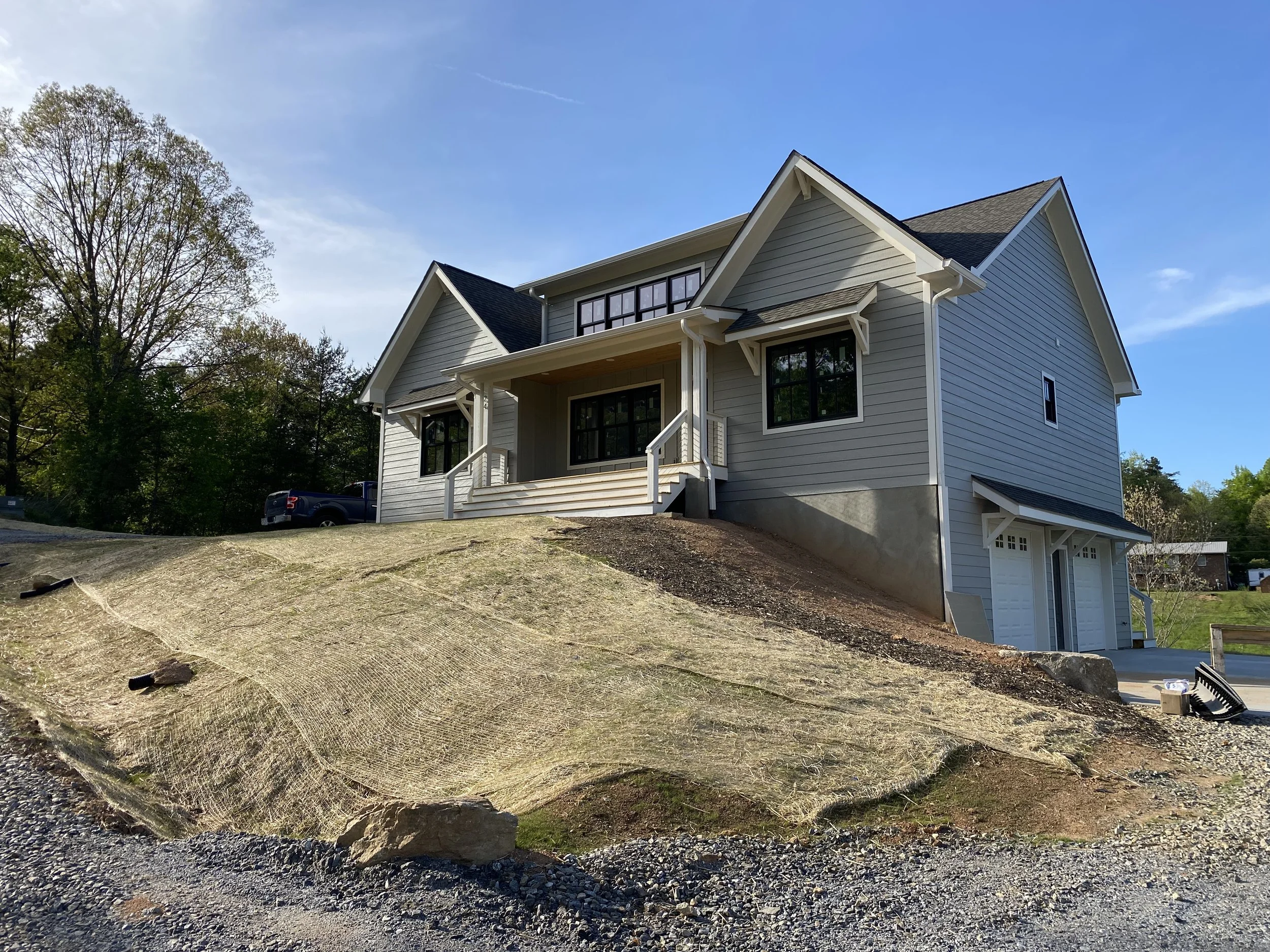 Large custom home built by Plumb Level Square in Western North Carolina