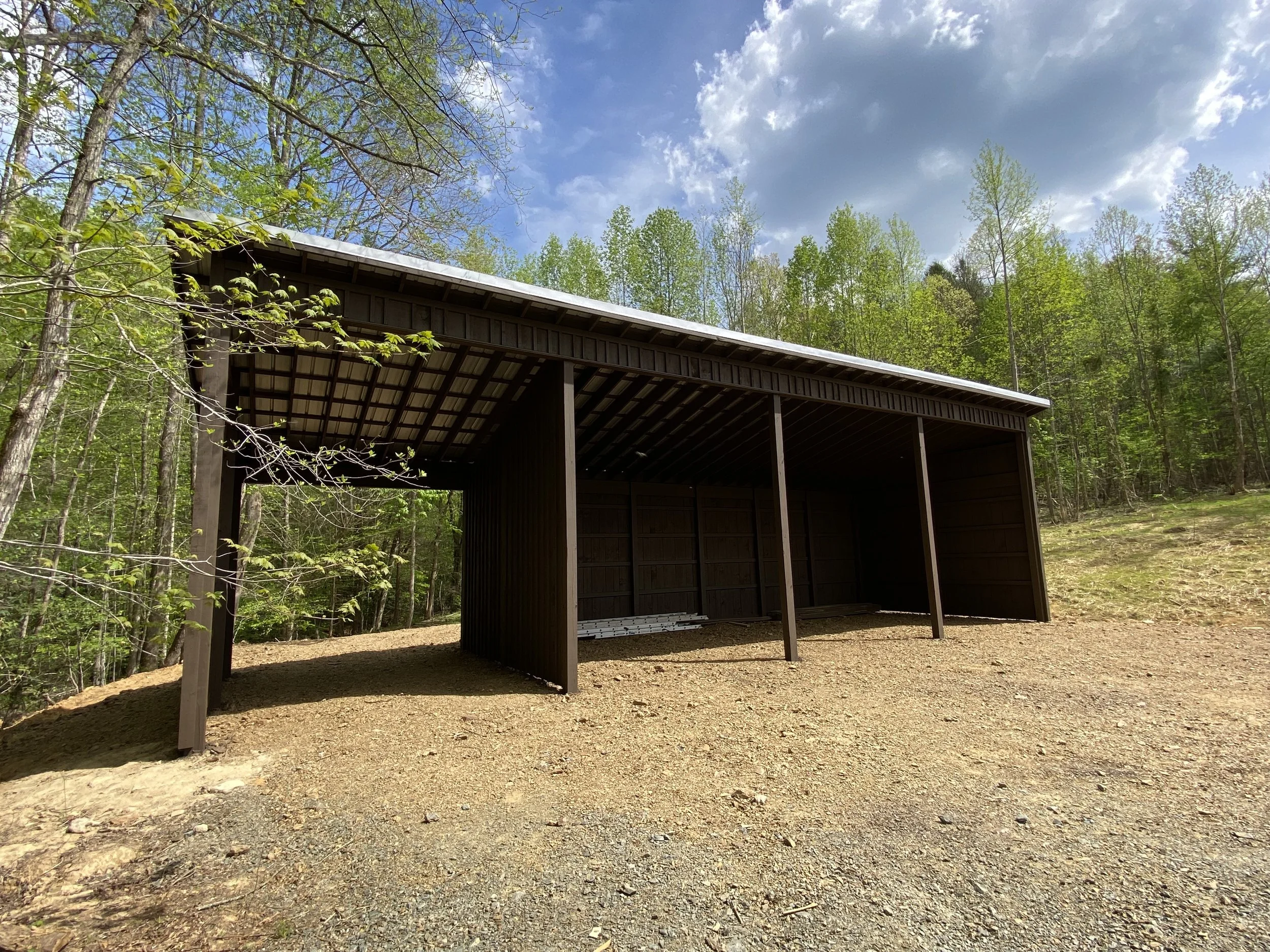 Shelter built in Madison County North Carolina by Plumb Level Square construction