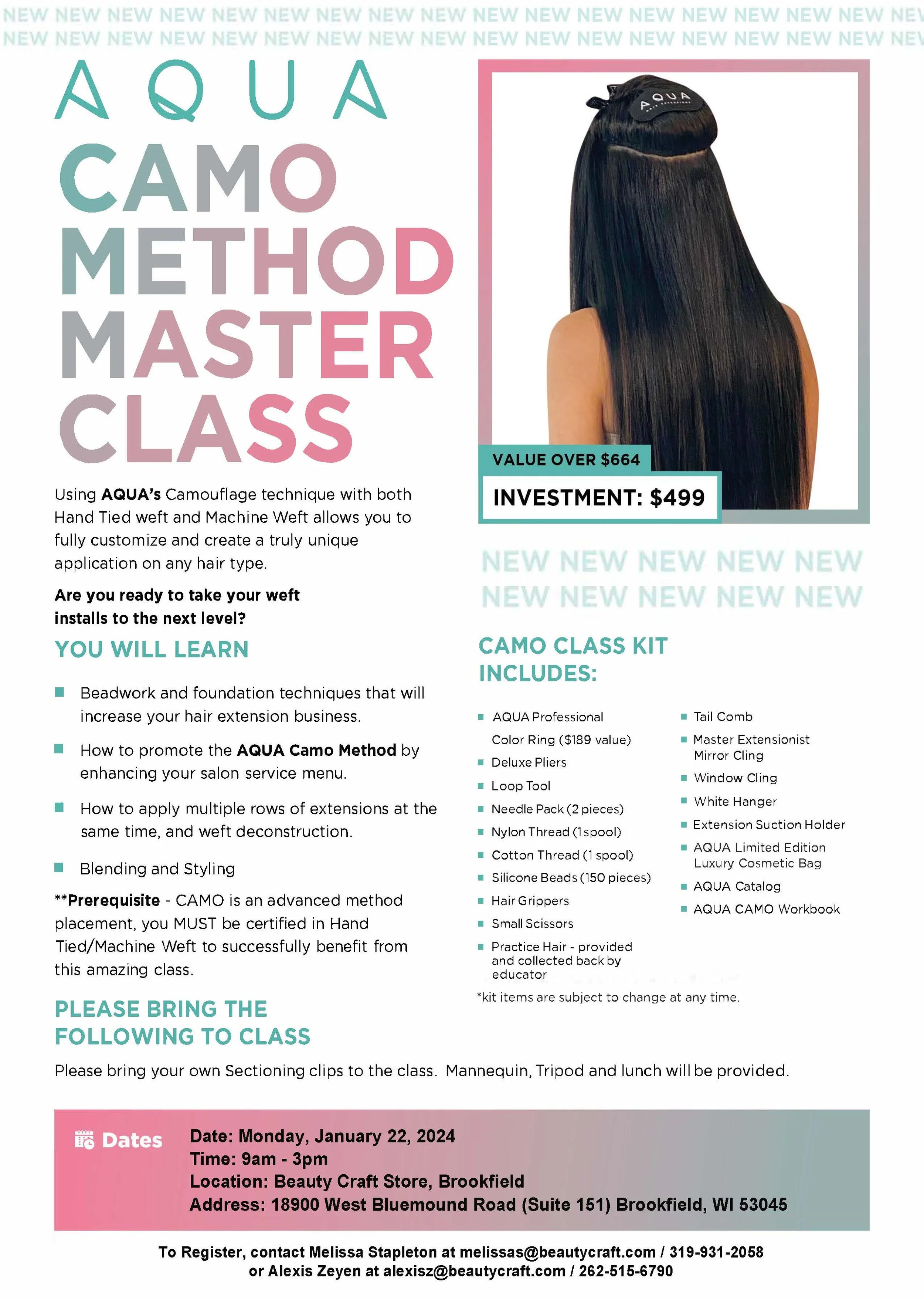 Aqua Camo class in Brookfield, WI