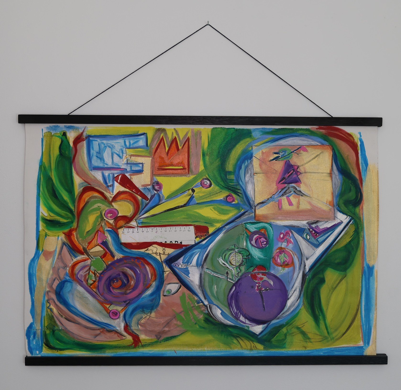 Untitled, mixed media on canvas, 20 x 29”.