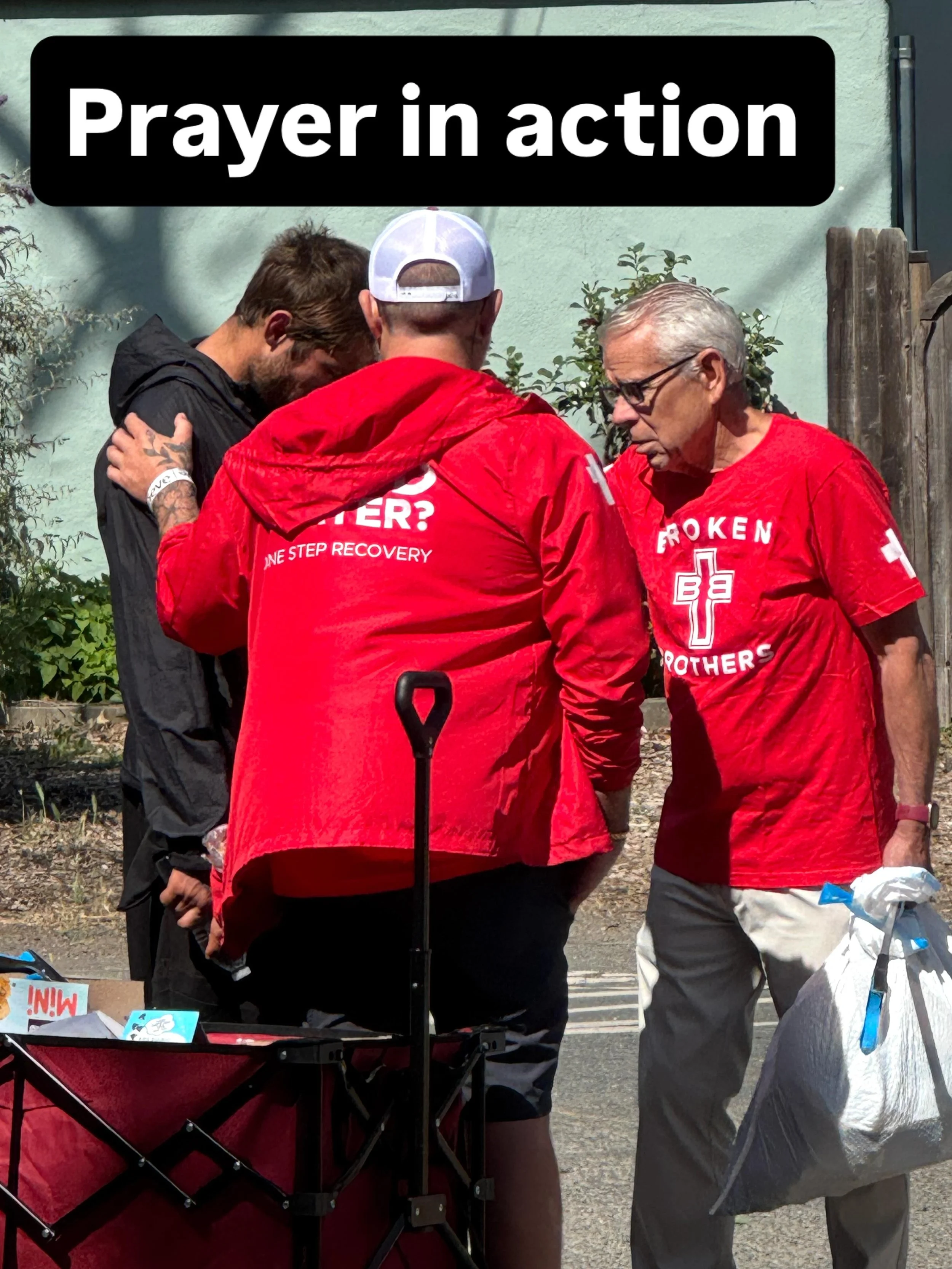 I am beyond blessed this week! 🔥

Wednesday prayer walk in the park.
Thursday prayer in the market.
Friday morning absolutely blown away around the Shelter as we prayed with people, loved on people, and watched God move in powerful ways.

I&rsquo;ll