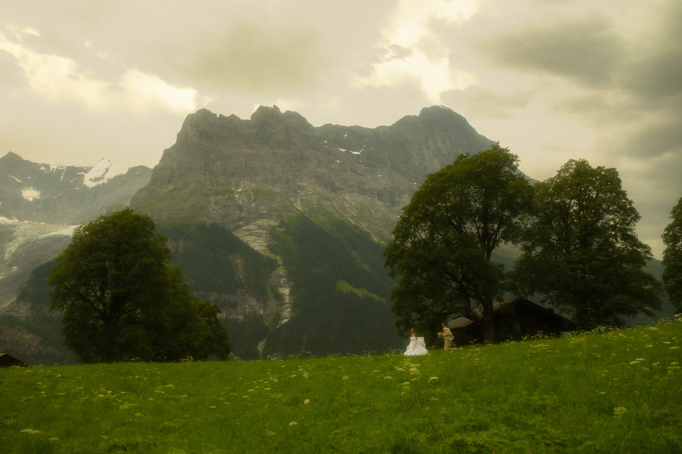 A Swiss Alps Meadow Elopement in Grindelwald