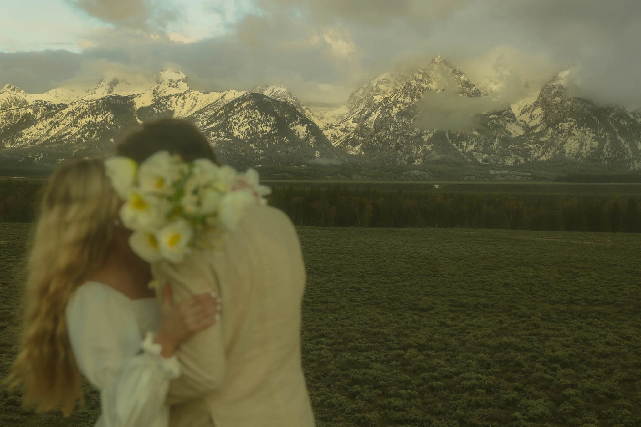 elopement at sunrise in Grand Teton National Park