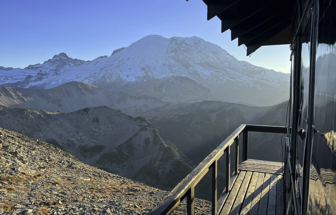 mount Fremont fire lookout in Mt Rainier National Park